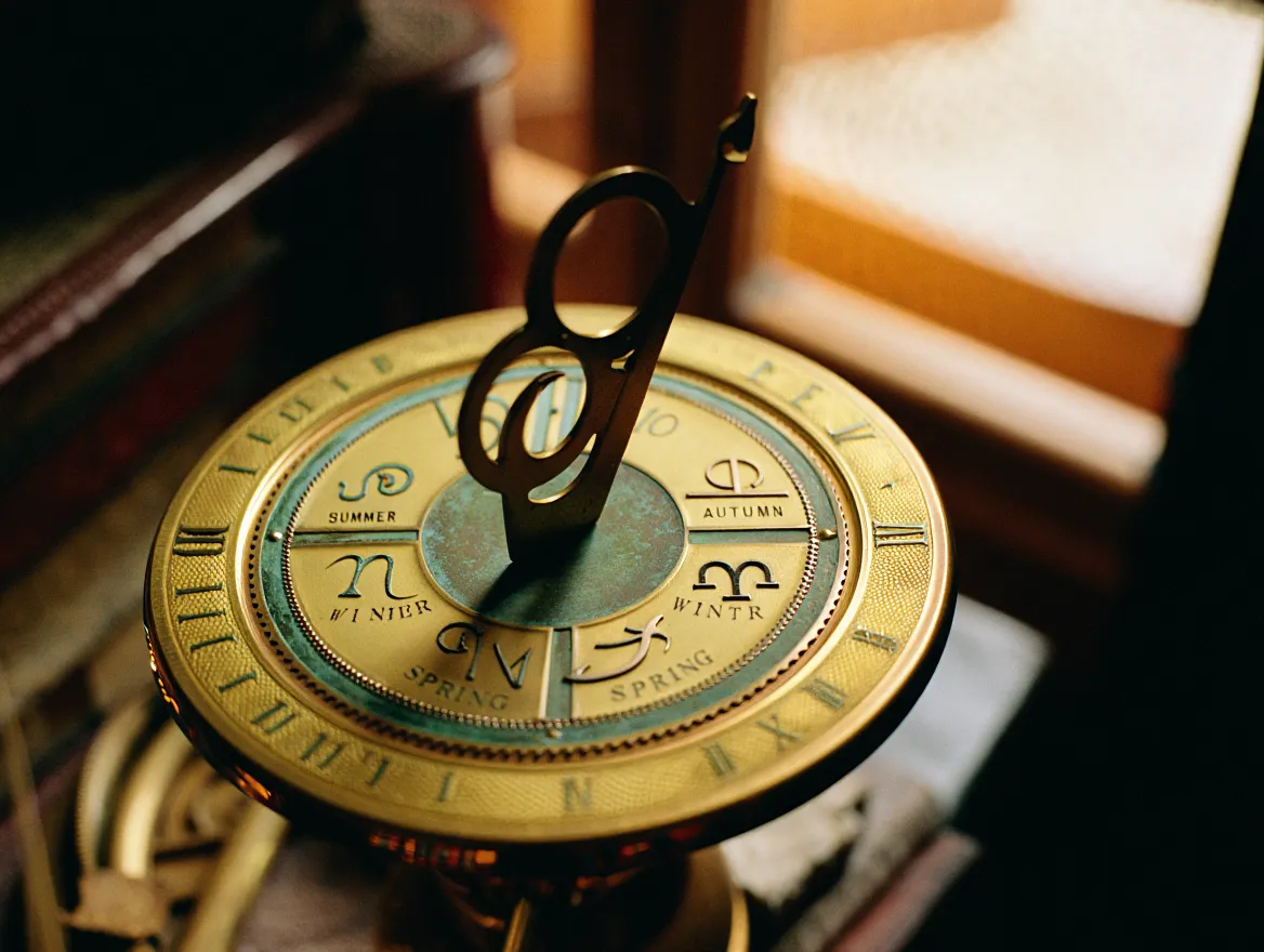 Circular diagram representing daily rhythm cycles connected to seasonal changes